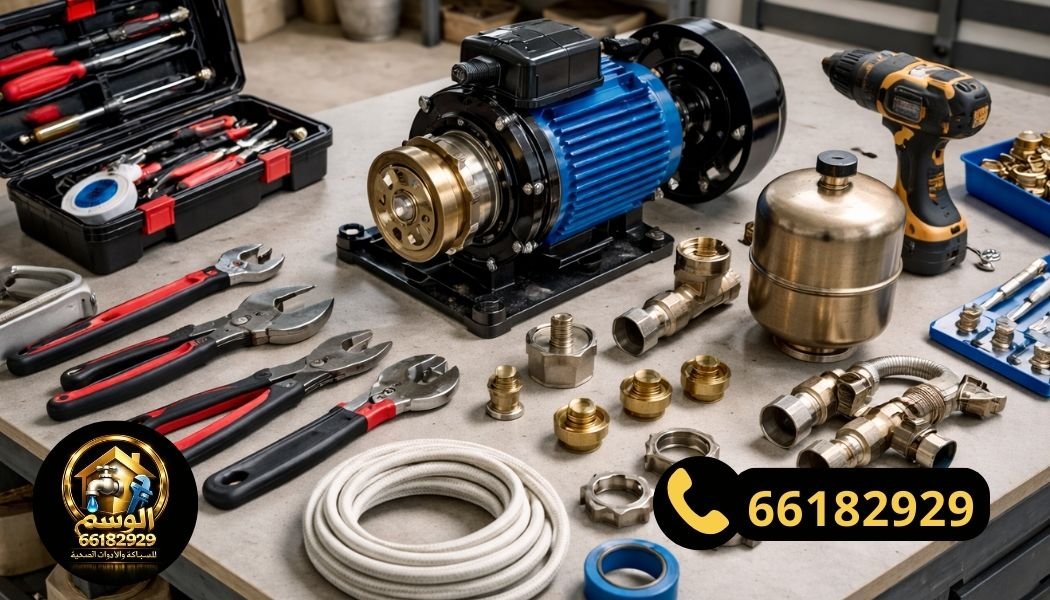 معدات وأدوات تصليح مضخات المياه في جنوب عبدالله المبارك بالكويت