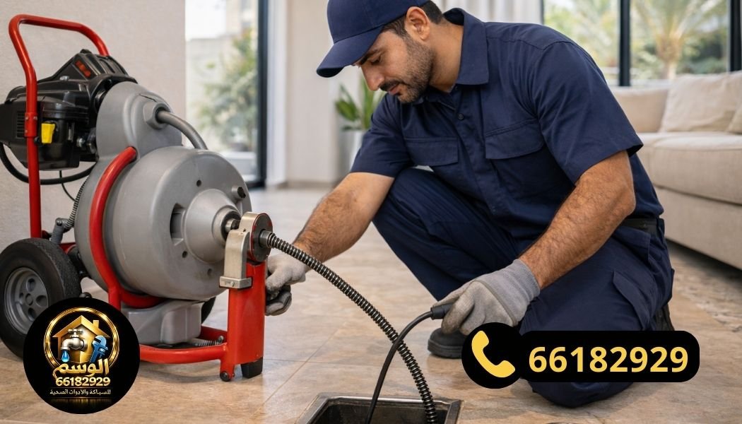 تسليك مجاري عبدالله مبارك باستخدام معدات حديثة