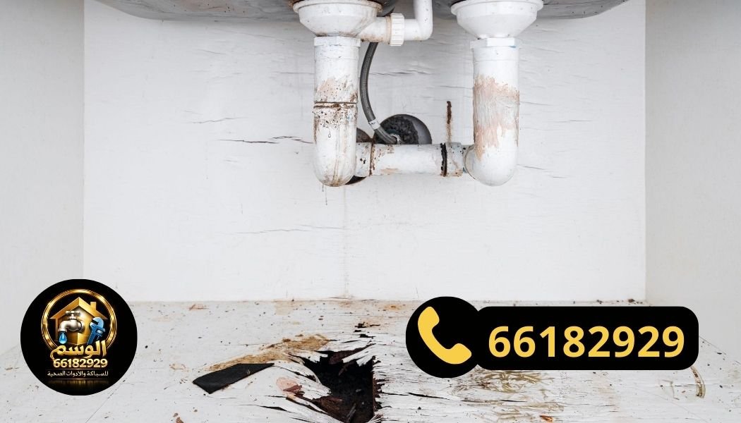 إصلاح تسرب المياه بواسطة فني صحي العدان