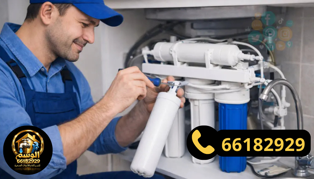 تغيير شمعات الفلاتر وإصلاح ضعف تدفق المياه
