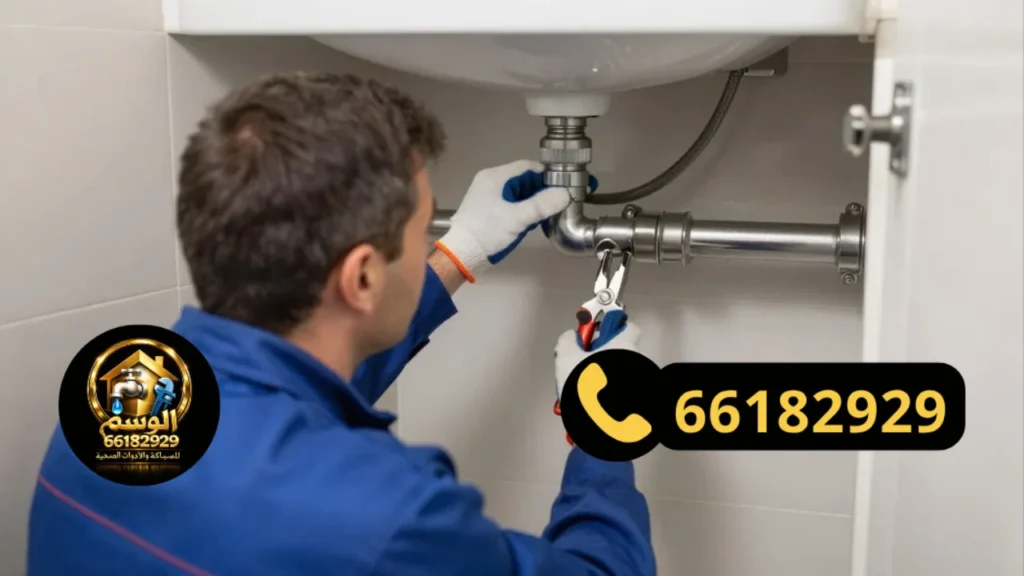 فنى صحى جمعية جنوب السرة يقدم خدمات سباكة سريعة داخل الكويت