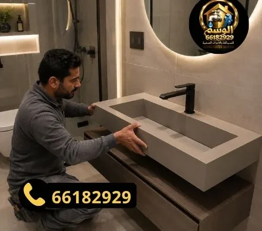 تركيب مغسلة حمام في الكويت